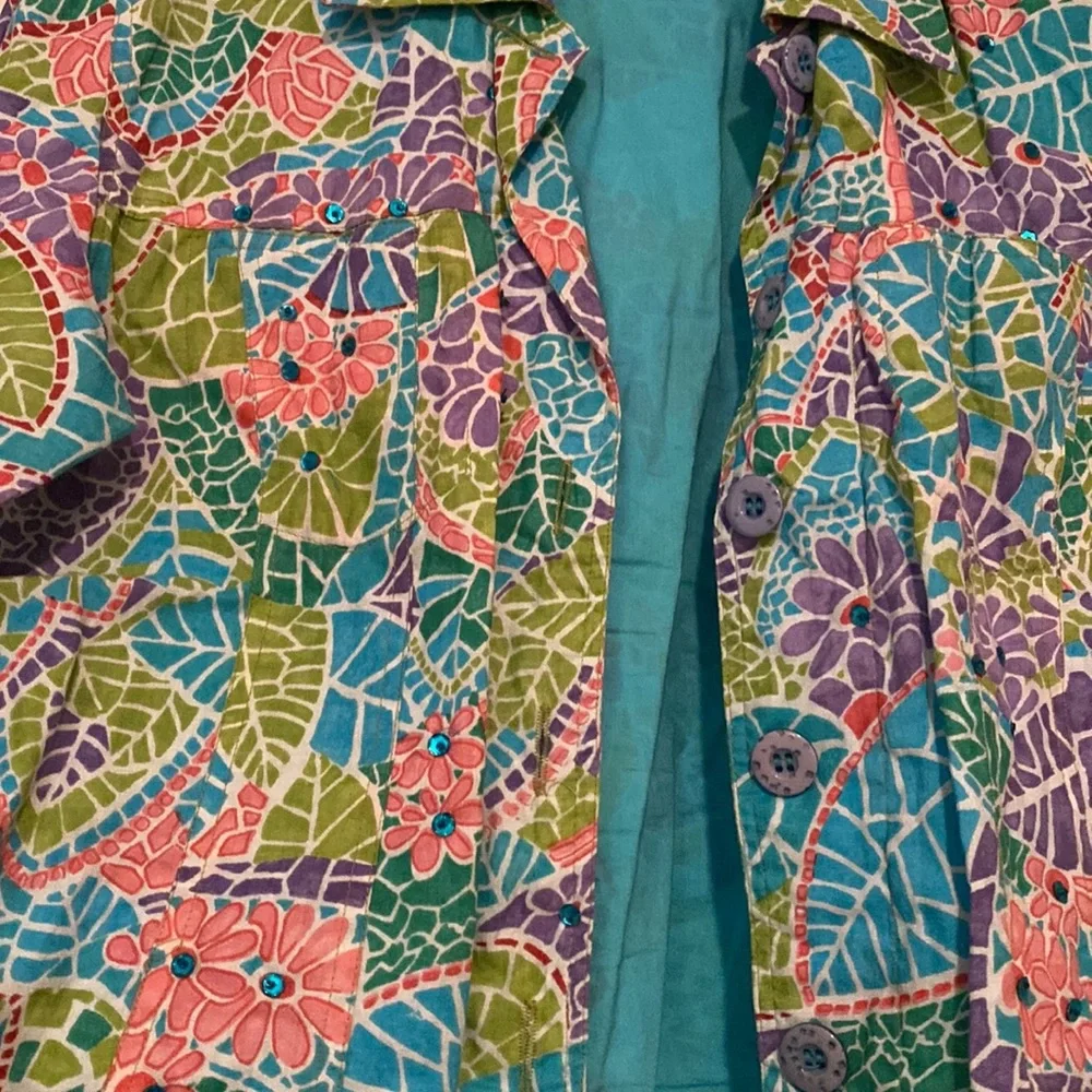 So Many Pastel Summer Colors Lightweight Jacket Pm - Picture 3 of 4
